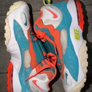 Nike Air Max Speed Turf Miami Dolphins  525225-102 Men's Size 10.5
